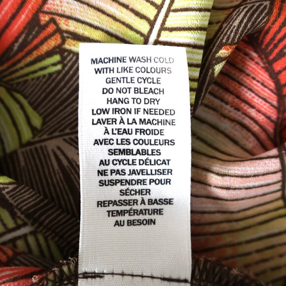 Tropical Print Blouse - Northern Reflections Sleeveless Top - Size S - Picture 9 of 10